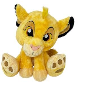 Disney Parks Lion King Simba Big Feet Soft Plush Stuffed Animal 10 Inch